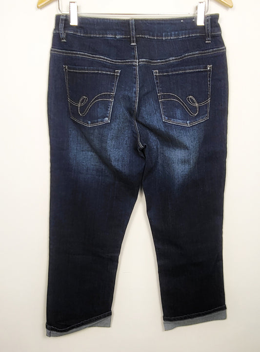 Santana dark wash capri jeans | Size 10