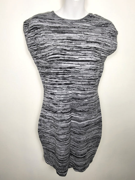 Dynamite grey marled knit dress with back cut-out | Size LARGE