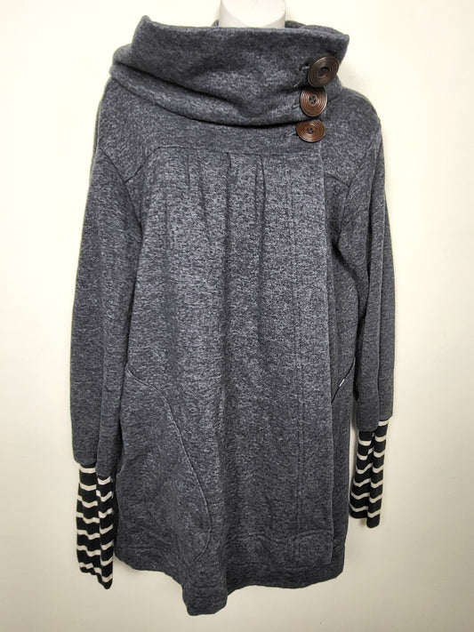 Toad in a Tree handmade cowl neck coat | Size MEDIUM
