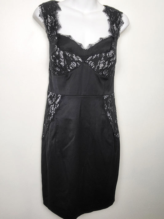 NEW - Ted Baker black lace panel bustier dress | Size 3 (US size 8-10)