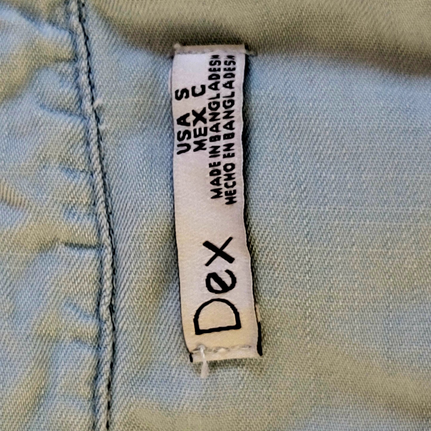 JKZ1 - DEX Utility Pocket Denim Look Romper. Size small