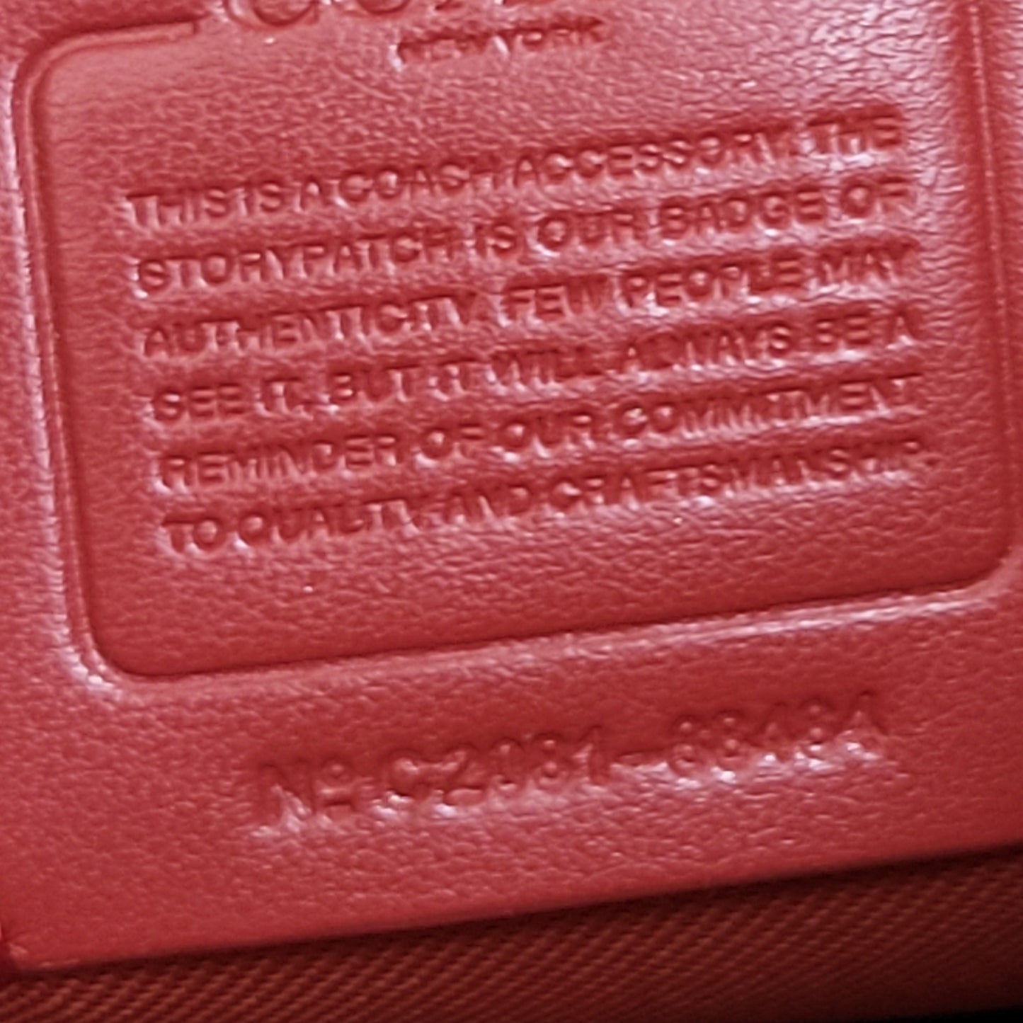 JKZ1 - Coach red leather Kira crossbody bag