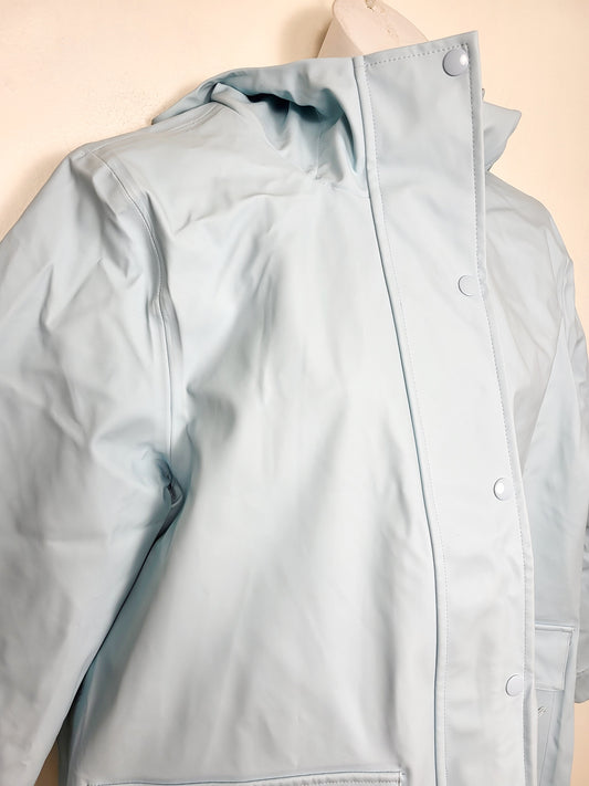 Joe Fresh light blue hooded rain coat - AS IS | Size MEDIUM