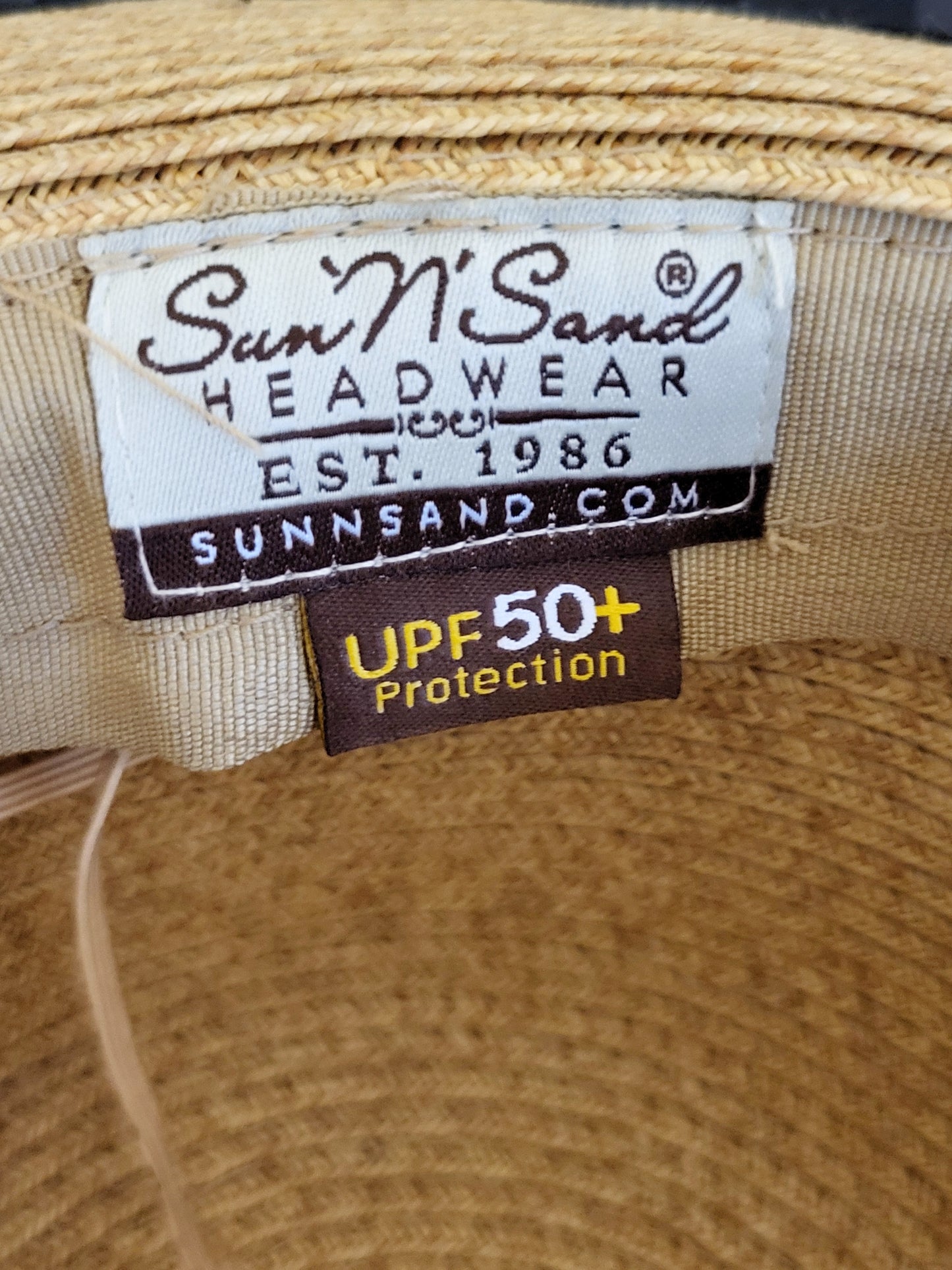Sun n Sand 50+ UPF straw sun hat with bow