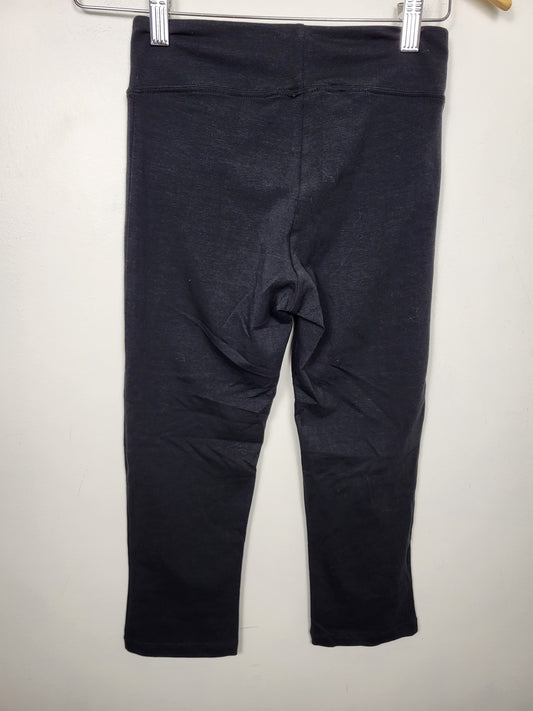 Warehouse One black cropped cotton leggings | Size XS