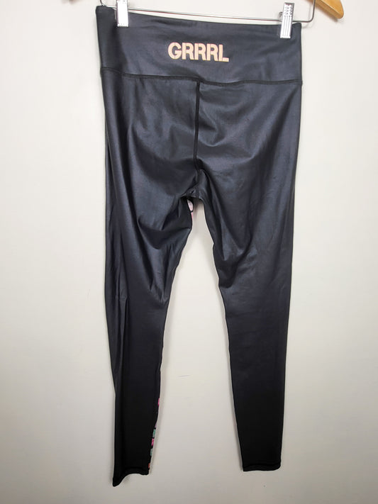 Grrrl "Heartbreak" Next Level Compression Leggings | size SMALL / MEDIUM