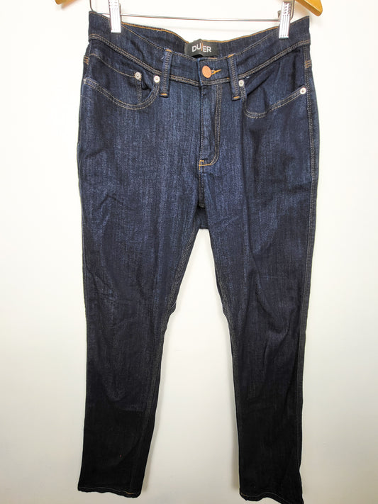 DU/ER Men's Performance Denim Relaxed Taper - Heritage Rinse | Size 31 x 32