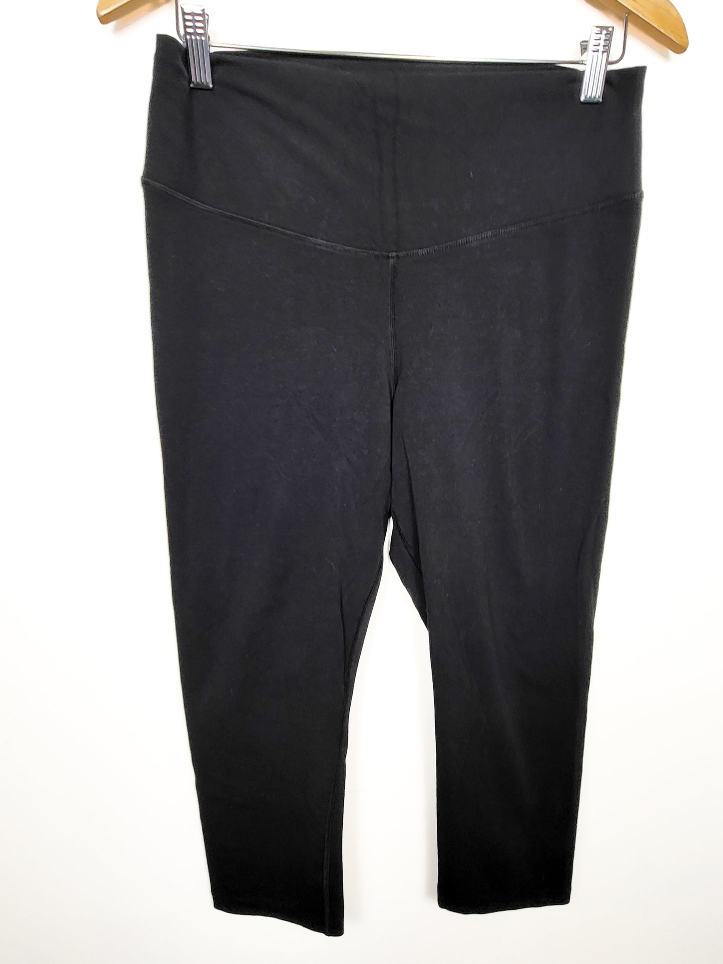 Old Navy black cotton extra hi-rise cropped leggings | Size LARGE