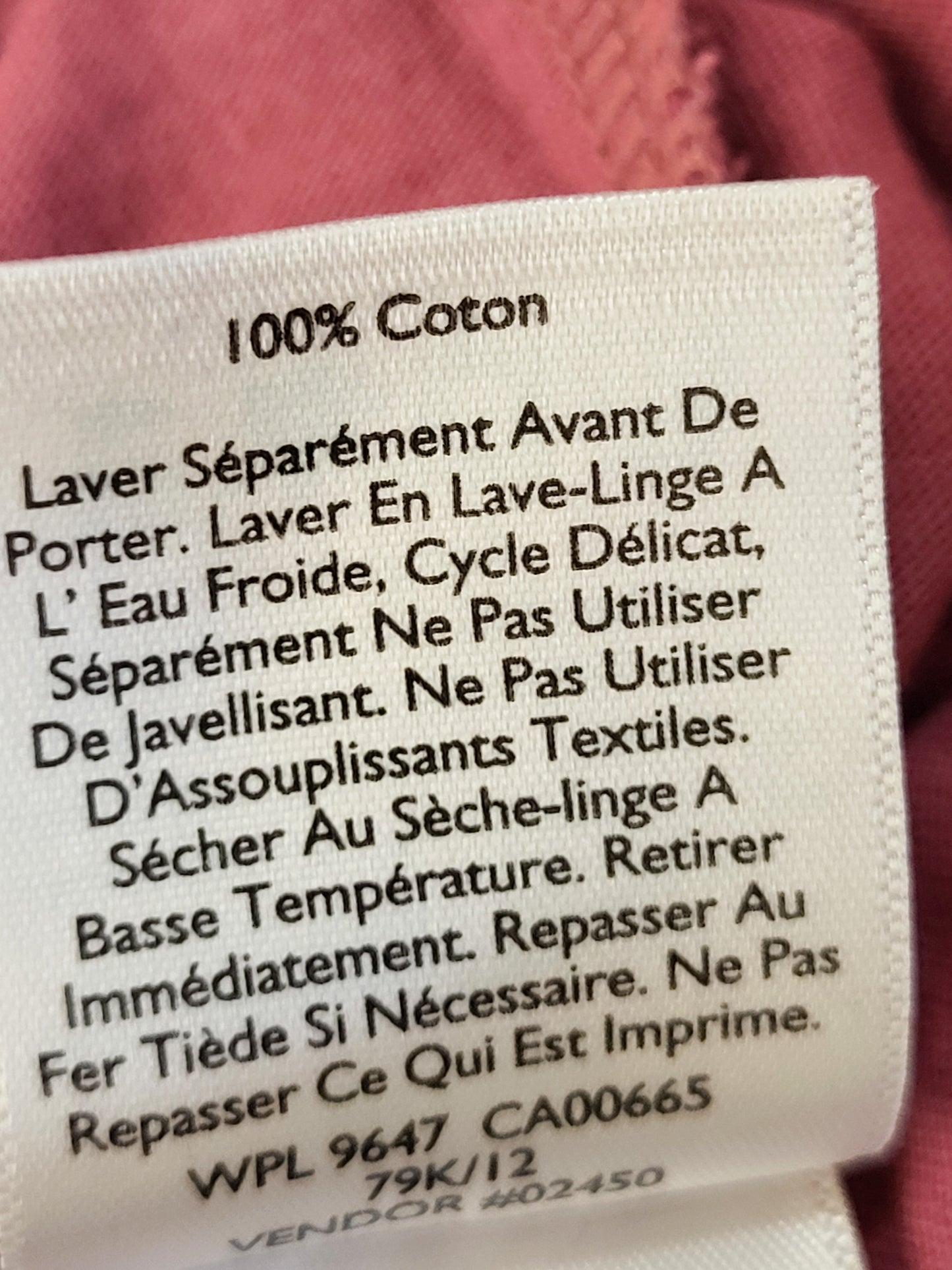 NEW - Eddie Bauer pink "Everyday" Henley top | Size XL