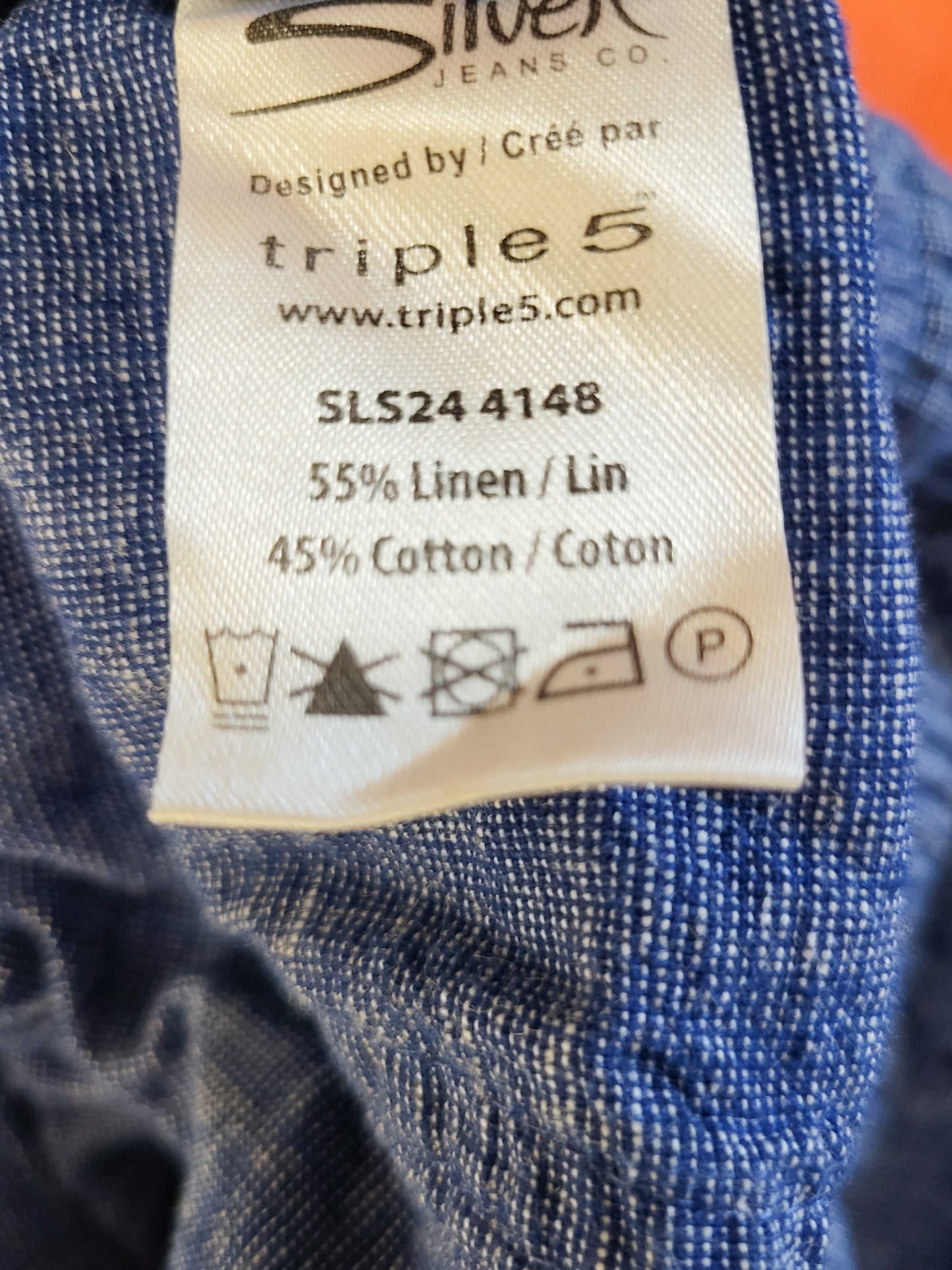 Silver Jeans Co. Linen-Blend Pull-On Short | Size SMALL
