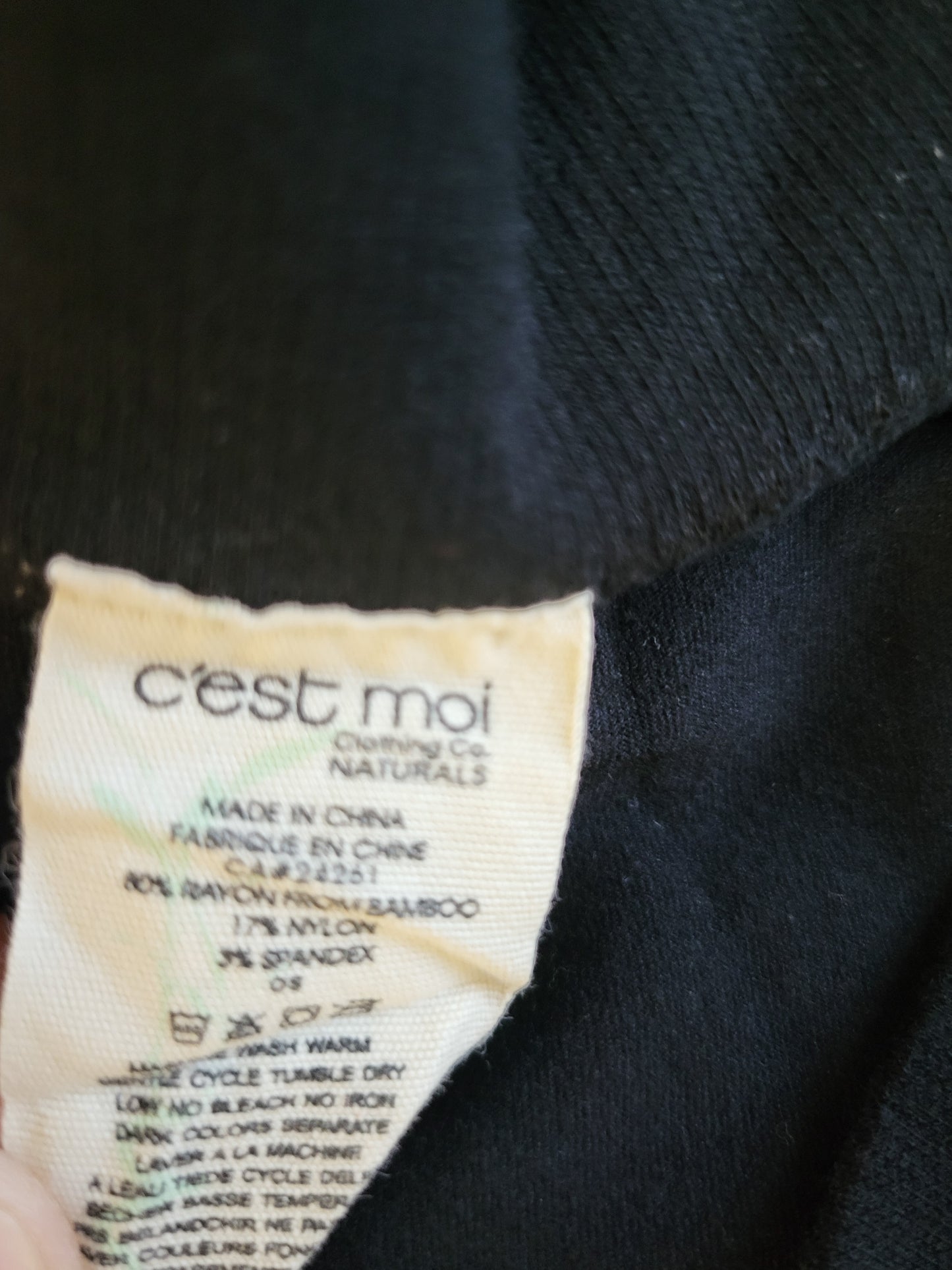 C'est Moi Bamboo 2-in-1 Skirt Leggings in Black | One size fits all (fits 4-12)