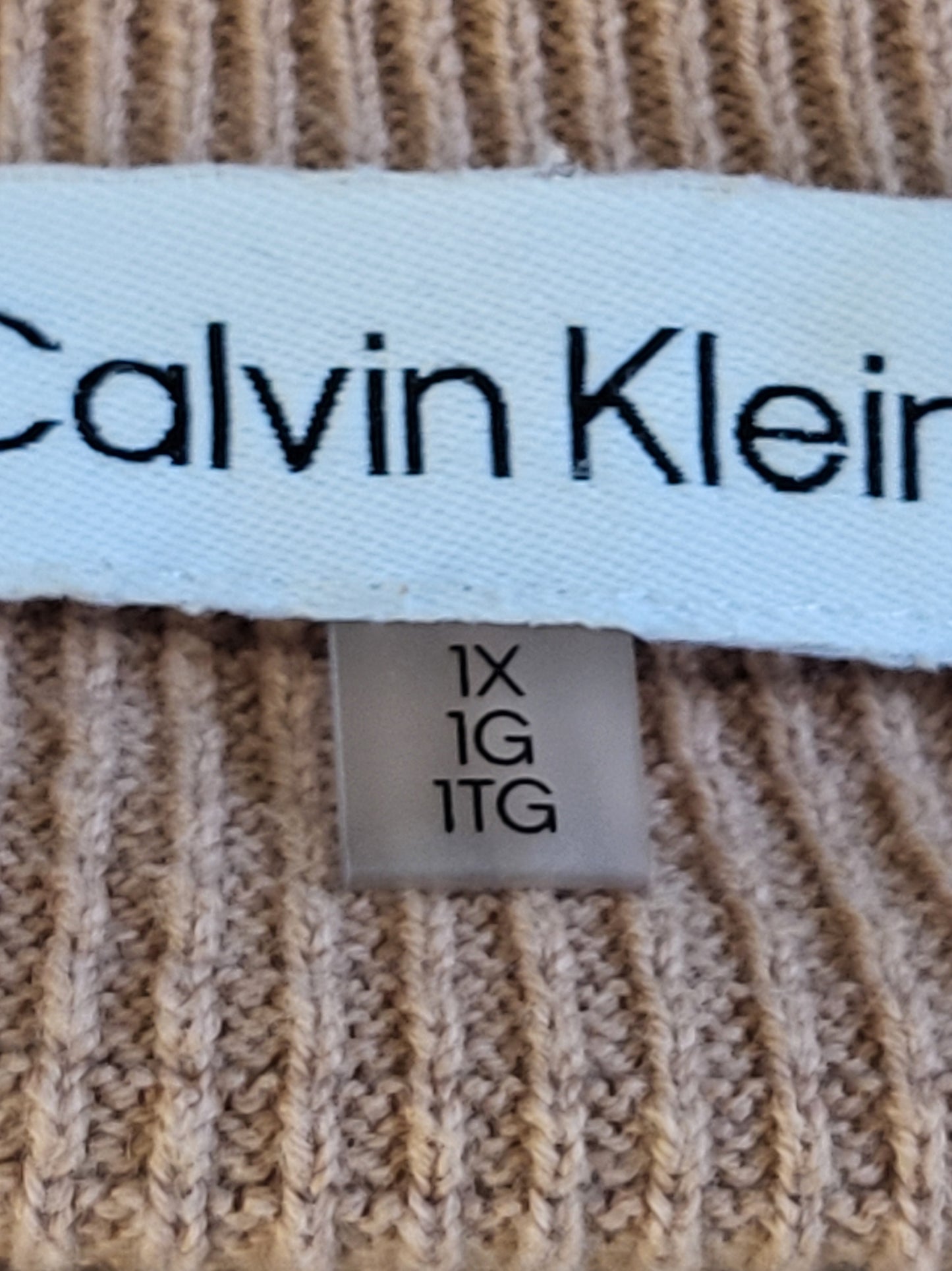 Calvin Klein ombre waffle knit shirt | Size 1X - AS IS