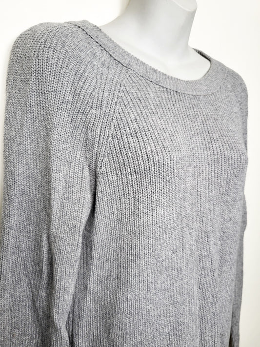Loft grey shaker stitch sweater | Size XS