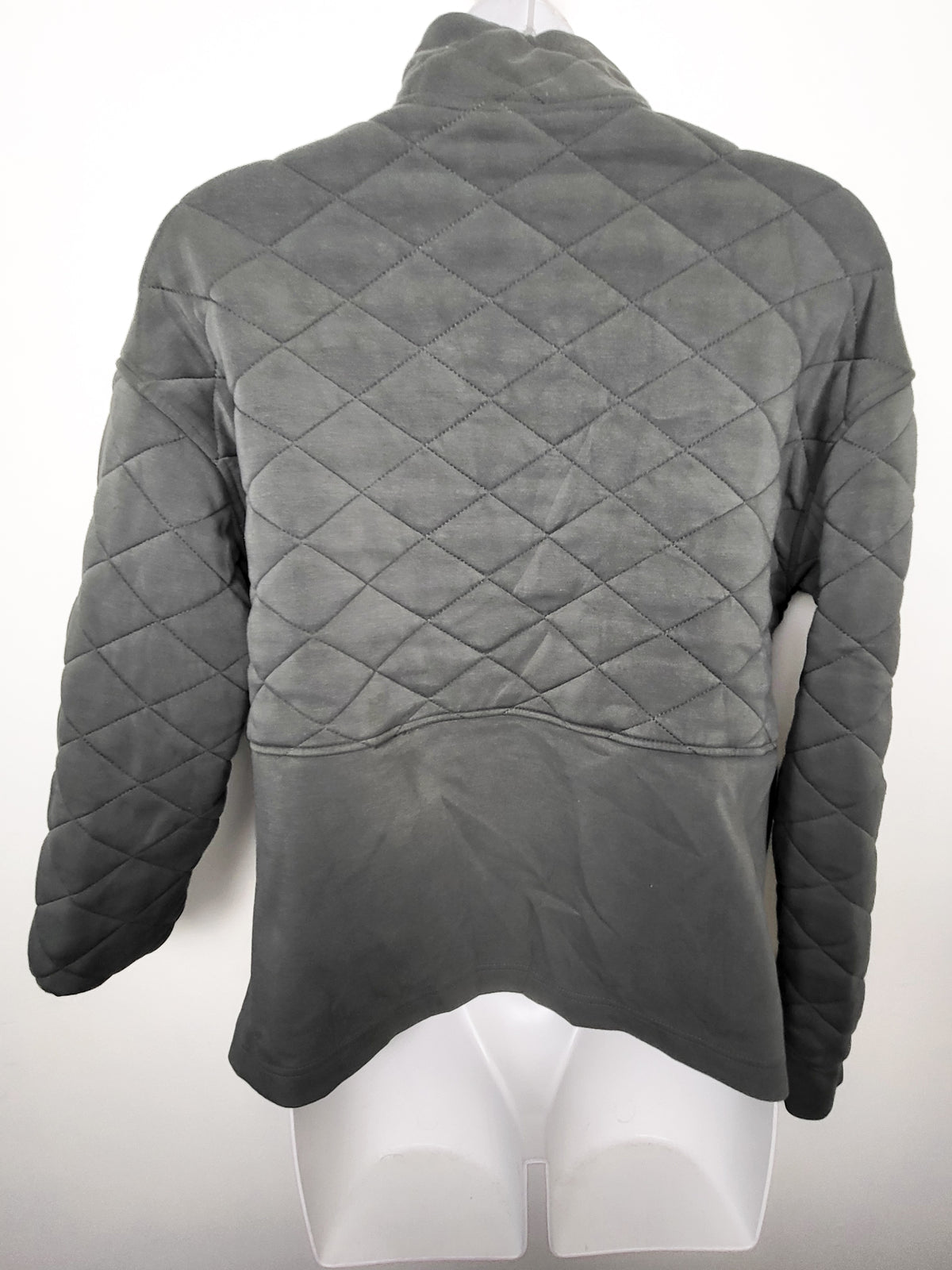 Tilley green Quilted Quarter-Zip Pullover Sweater | Size MEDIUM