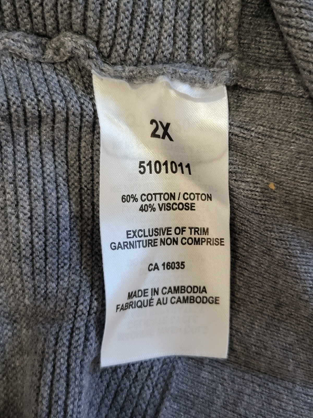 Original by Nicole Miller women's grey open front drape cardigan sweater - Size 2X