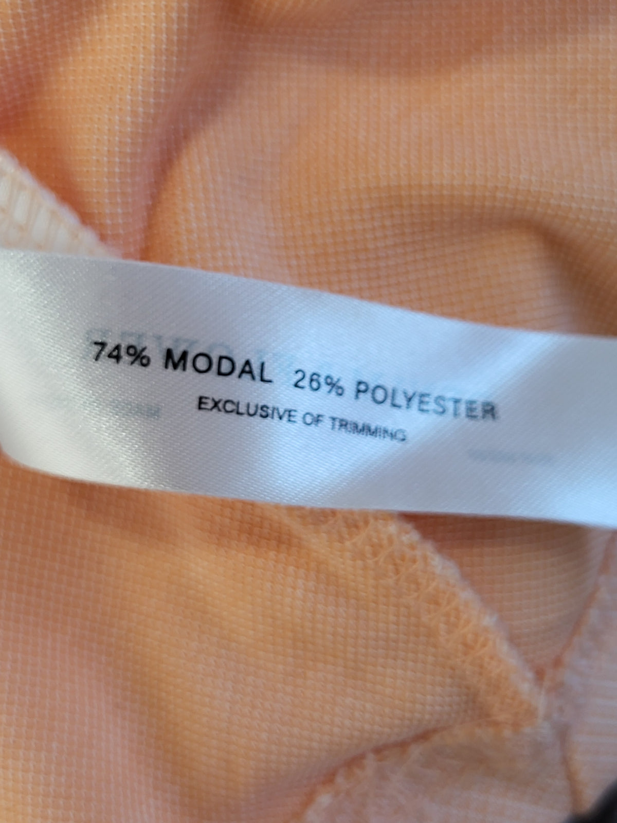 NEW - Denim & Flower by Ricky Singh Men's Quarter-Zip Polo Shirt in Apricot - Size MEDIUM
