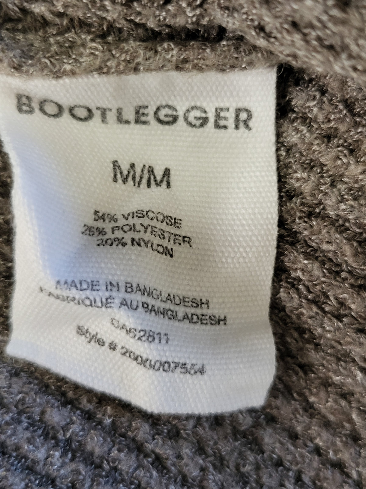 Bootlegger Taupe Waffle-Knit Scoop-Neck Sweater Dress - Size MEDIUM