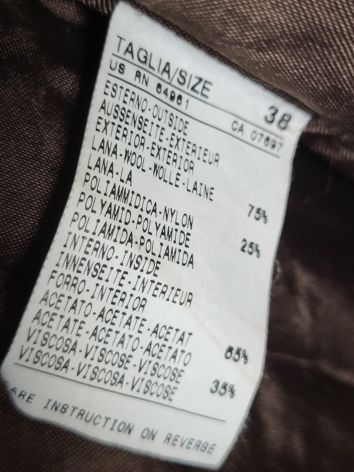 United Colors of Benetton Women's Belted Herringbone Wool Blend Funnel-Neck Coat - Size 38 (XS)