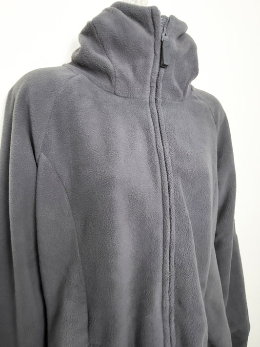 Bench Grey Women's Bowe Fleece Zip-Up Jacket - Size Large