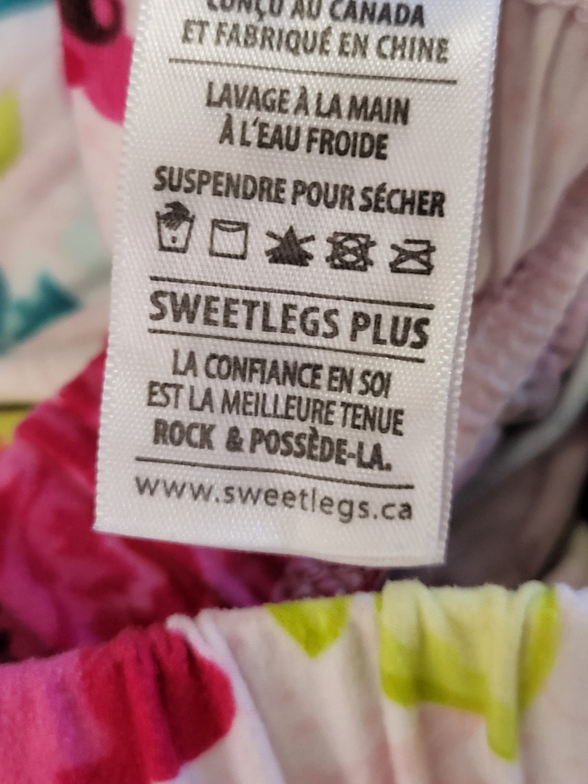 SweetLegs "In Bloom" Floral Plus Size Leggings (fits size 14 to 22)