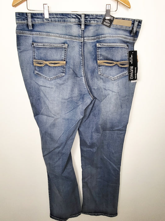 NEW - Buffalo David Bitton Women's Mid-Rise Straight-Leg Jeans - Size 16x30