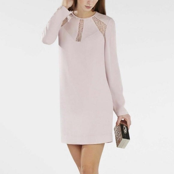 AMHU11 - NEW - BCBG MaxAzria Peyton shift dress in "Lavender Mist. Size medium