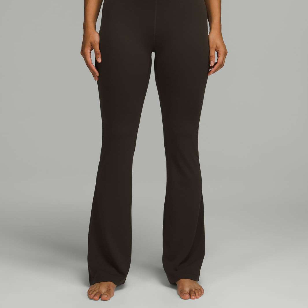 NOFF1 - Lululemon Dark Olive Groove Super-High-Rise Flared Pant Nulu. Size 12