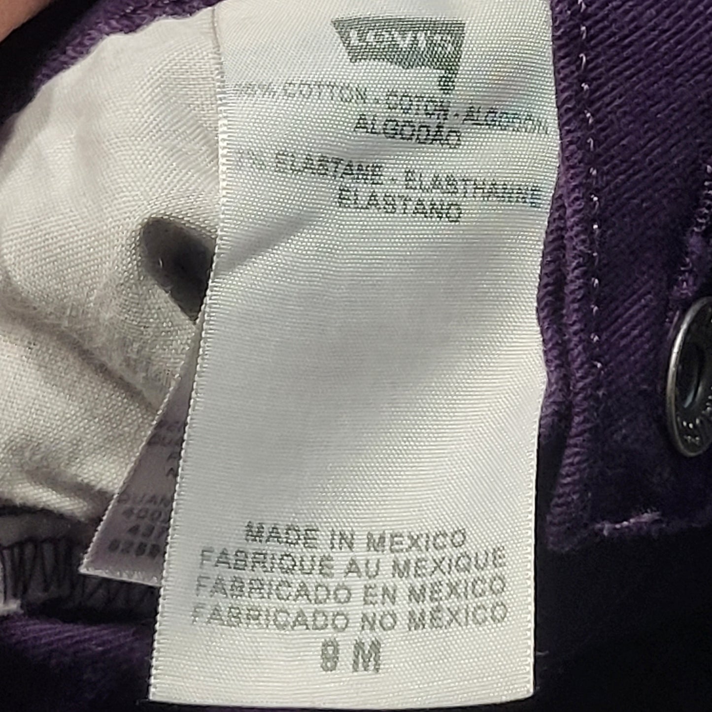 JECH1 - Vintage Y2K Levi's purple 524 "Too Super Low" low rise jeans. Size 9