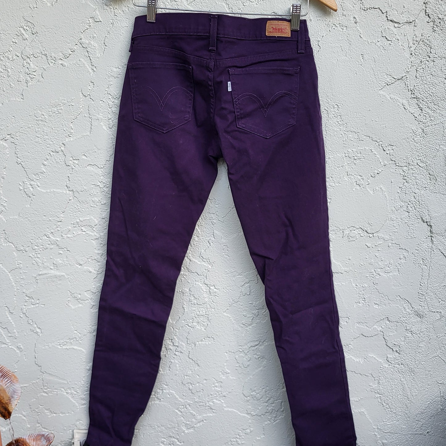 JECH1 - Vintage Y2K Levi's purple 524 "Too Super Low" low rise jeans. Size 9