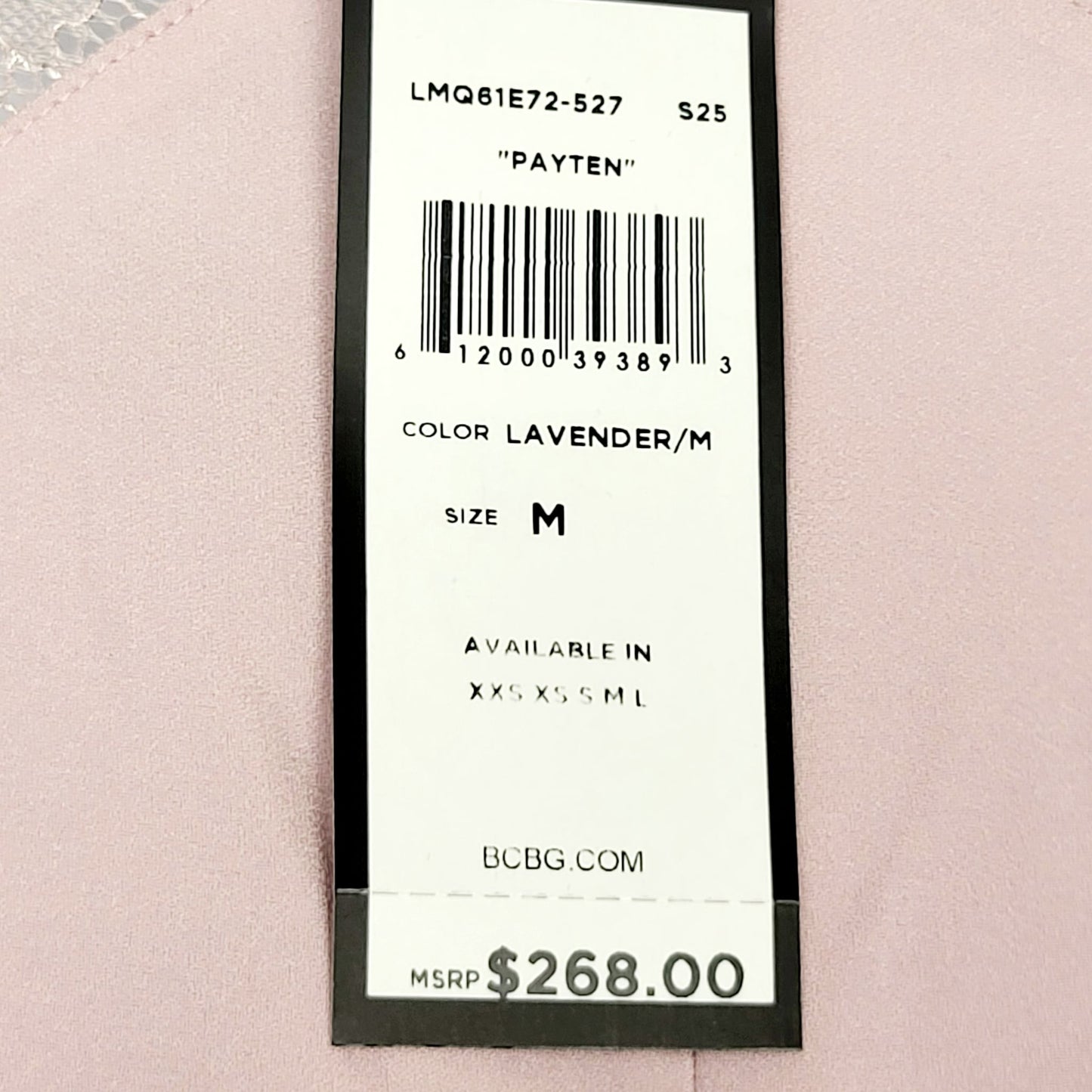 AMHU11 - NEW - BCBG MaxAzria Peyton shift dress in "Lavender Mist. Size medium