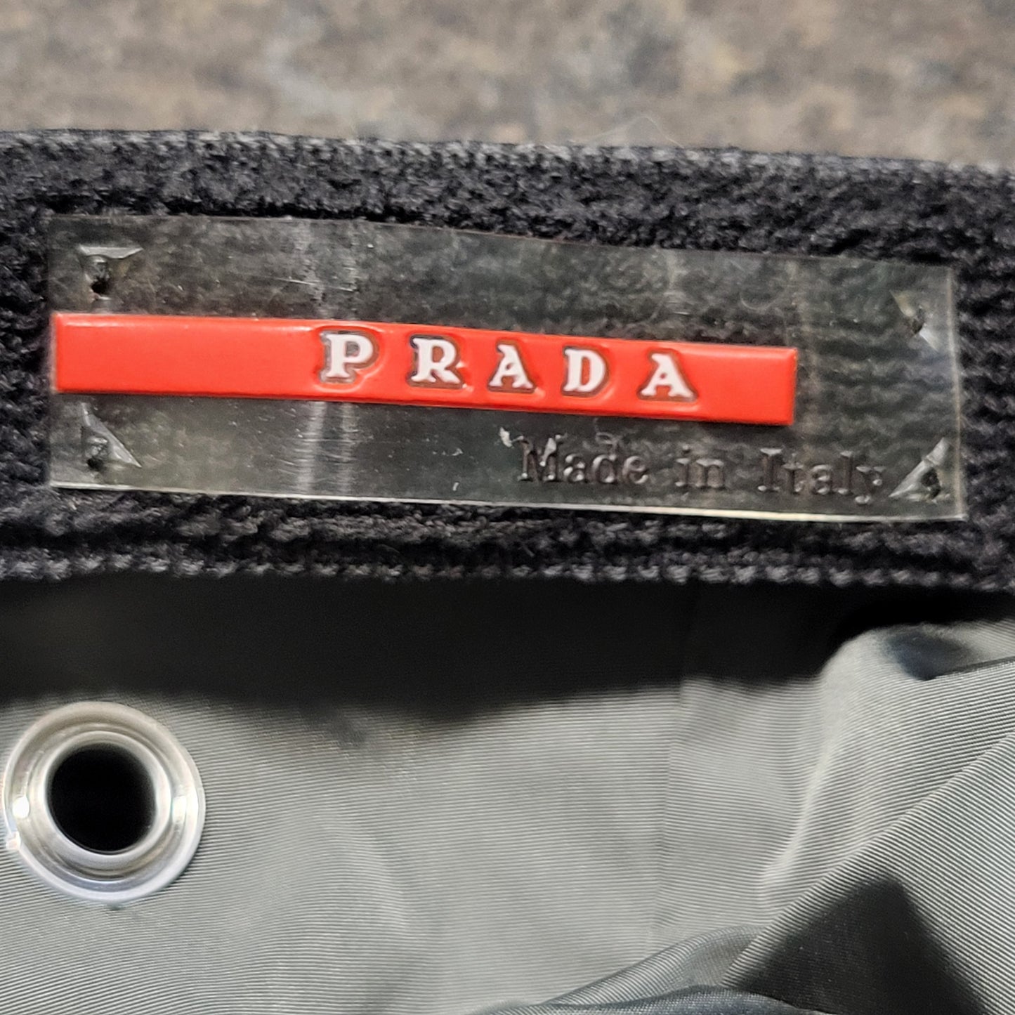 JJON2 - Prada Sport Black Technical Strap Cap. Size medium