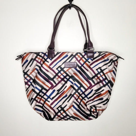 MAYE2 - Lipault Paris abstract patterned tote bag, good condition - retails for $130 new