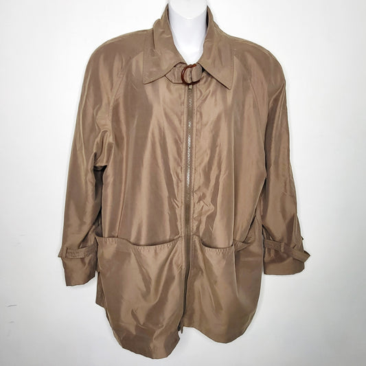 KLJ1 - Apropos tan jacket, size 8, good condition