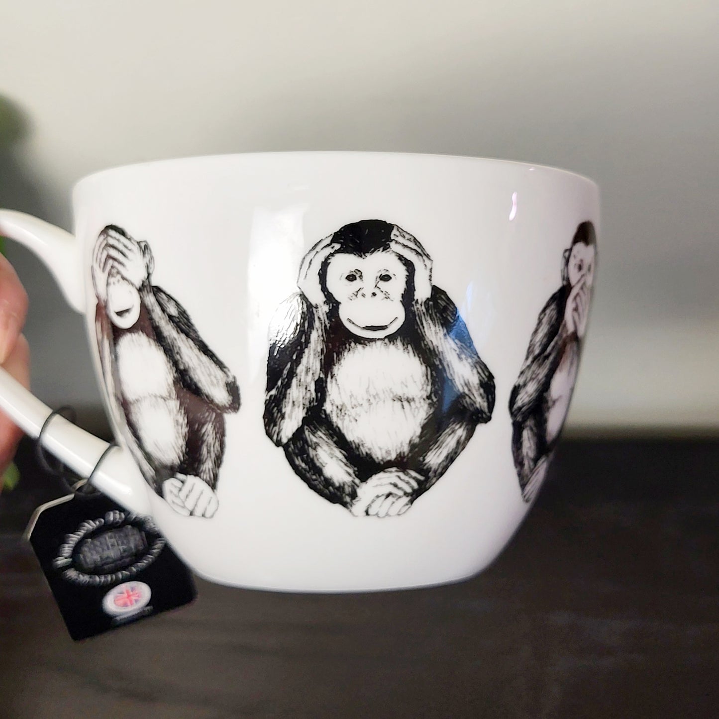 MFAIR - NEW - Portobello by Design "Wise Monkey" coffee mug. NO SHIPPING