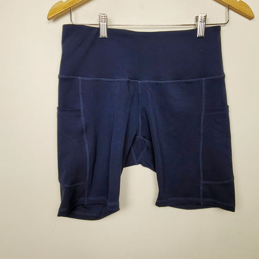 JLMB2 - Navy spandex bicycle shorts. Size medium