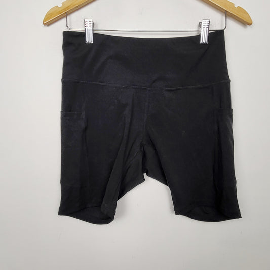 JLMB2 - Black spandex bicycle shorts. Size medium