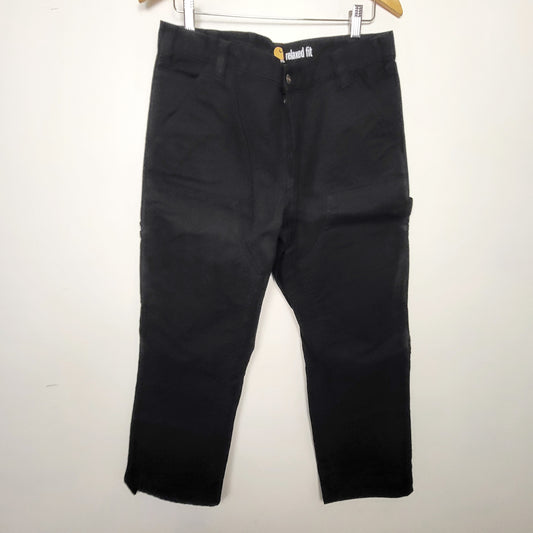 RHW1 - Carhartt black relaxed fit pants. Size 34
