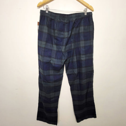 RHW1 - NEW - Denver Hayes navy and green plaid lounge pants. Size large 🍁