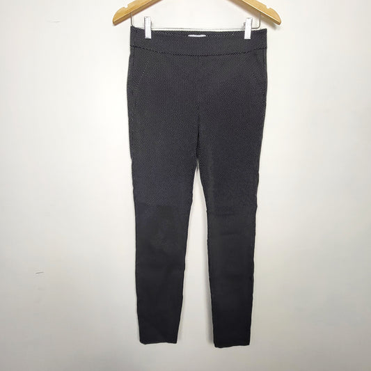 RHW1 - Camber and Grace black polka dot "City Legging" pants. Size medium