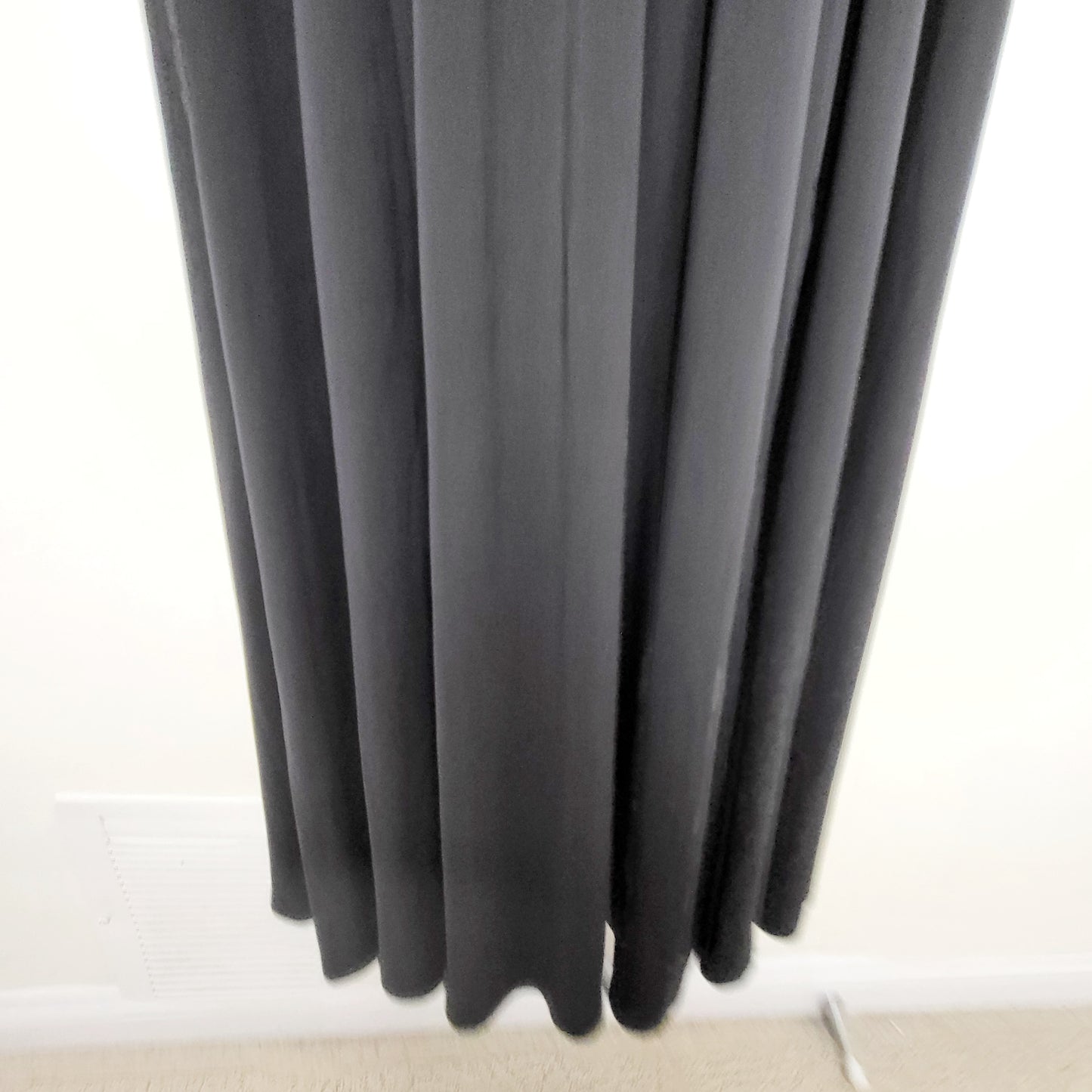KLJ1 - H and M black spaghetti strap maxi dress. Size 16