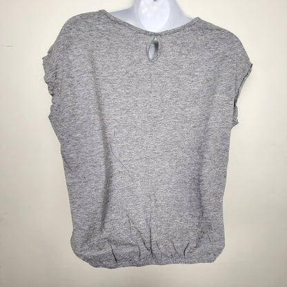 CSAL1 - Cleo grey t-shirt with feathers. Size XS