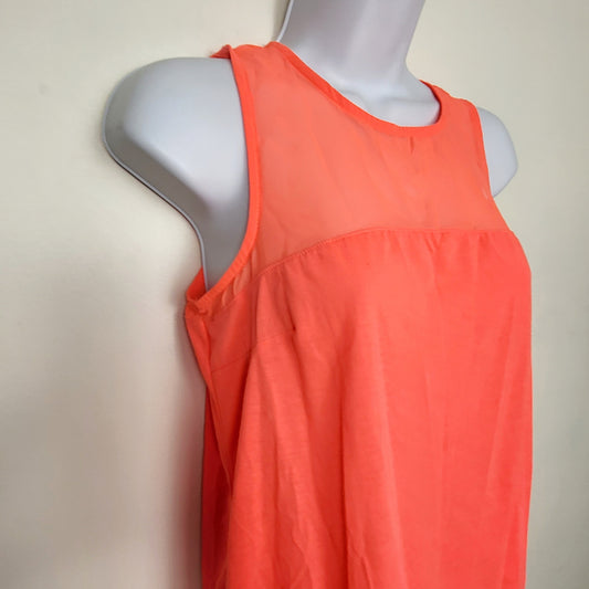 CSAL1 - H and M neon pink sleeveless blouse. Size small