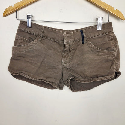 CSAL1 - Roxy olive green denim shorts. Size 1 (sizes like a small)