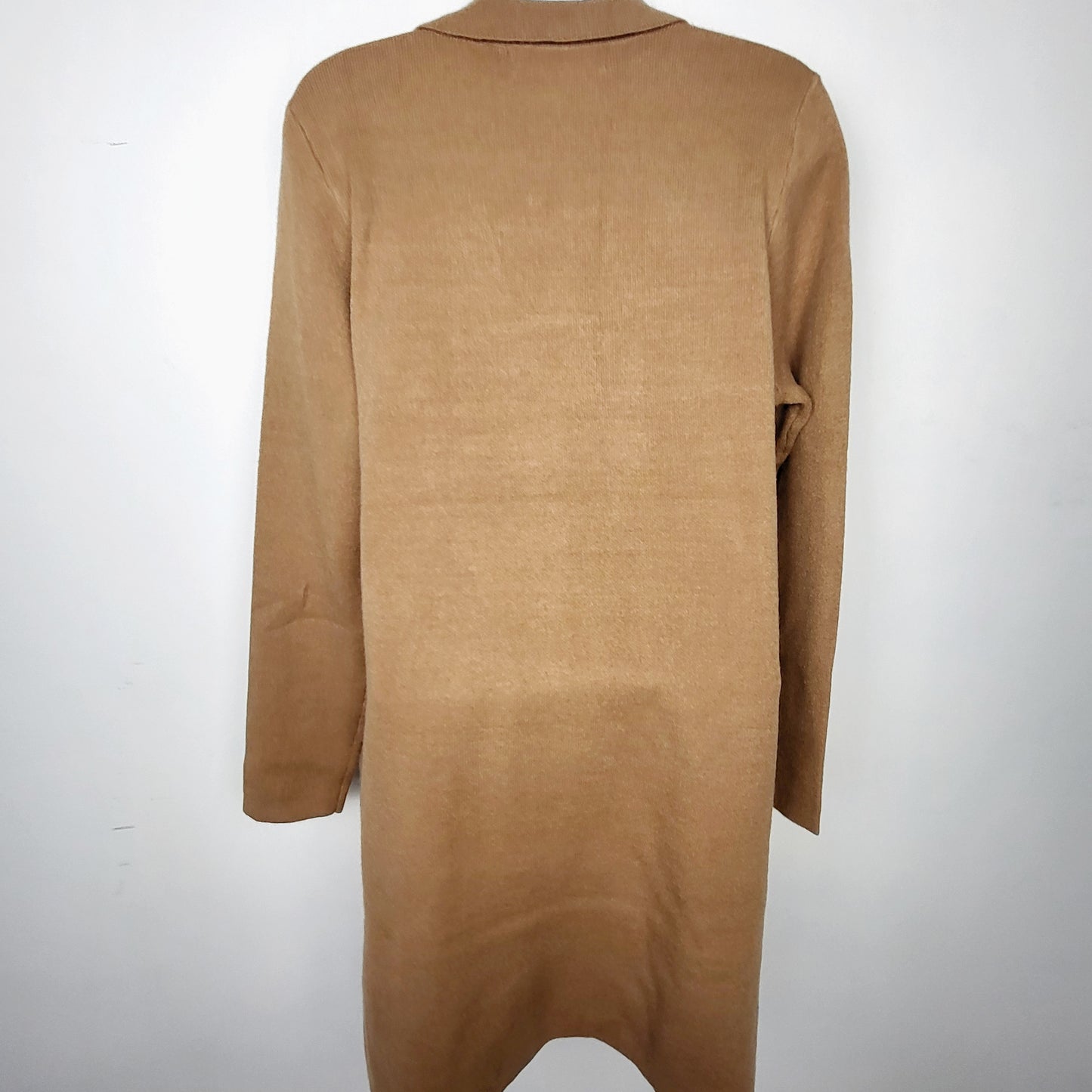 LHEP1 - NEW - Vero Moda tan "Coatigan". Size large