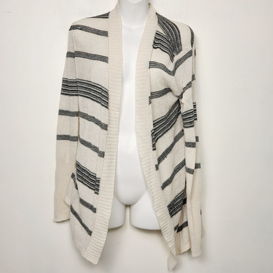 MFTZ2 - BB Dakota lightweight striped open cardigan sweater. Size XS