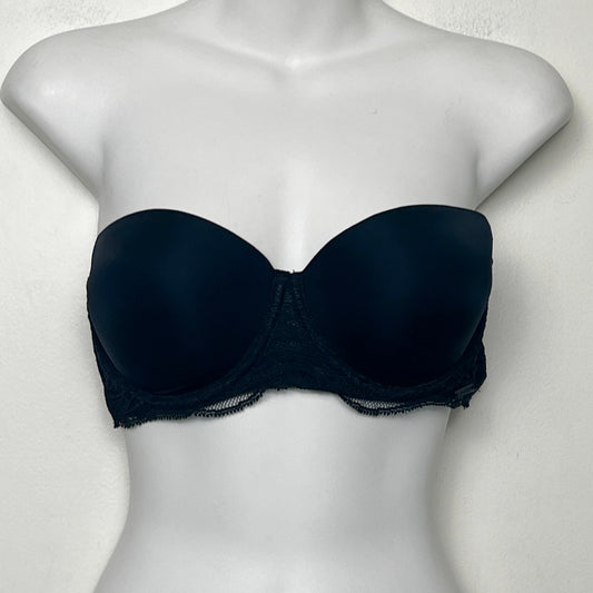 MFTZ2 - Calvin Klein black strapless push up bra. Size 34C