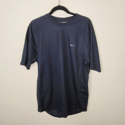 JUDR1 - Nike navy jersey t-shirt. Men's size large