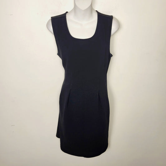AMRO1 - Kismet black textured fabric sleeveless dress. Size medium