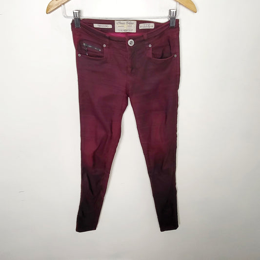 CSEB1 - Parisian Collection black and red acid was style "tregging". Size 3