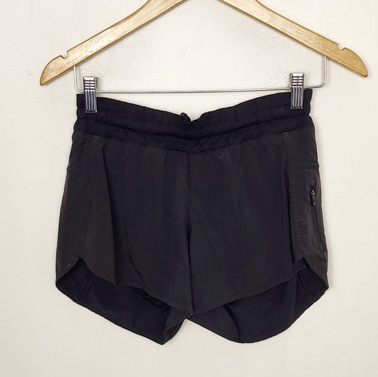 BBIN2 - Lululemon black running shorts. Size 6